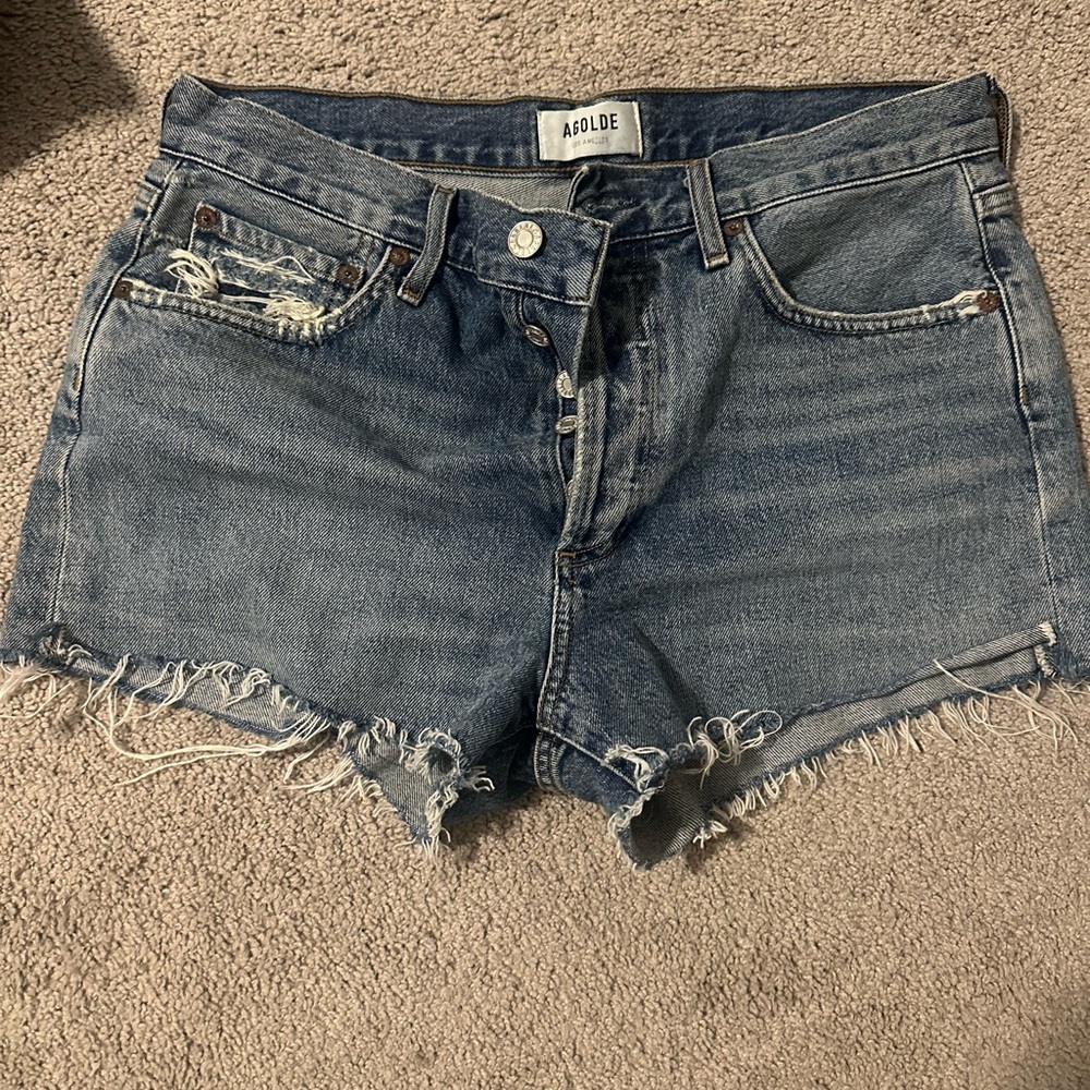AGOLDE Parker Shorts Frayed Hem